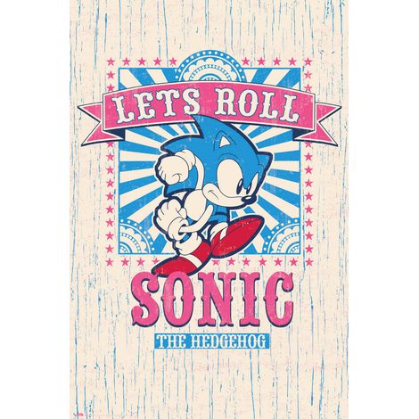 Poster sonic let's roll