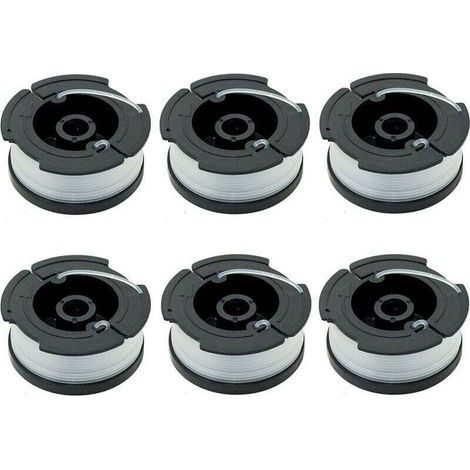 Paquet de 6 Bobines A6481 A6485 pour Black Decker Coupe Bordures (1/4)