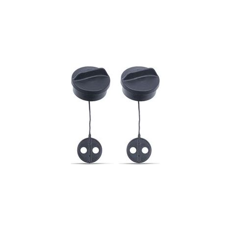 2 Pièces Bouchon Reservoir Debroussailleuse pour STIHL FS38 FS45 FS55 FS80 FS81 FS108 FS350 FS450 FS400 FS120 Bouchon d'Essence Ø intérieur 35.5mm 4126 350 0500, 4128 350 0503 (1/5)