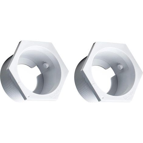 6-500-00 Paquete de 2 adaptadores de pared universales para limpiafondos (UWF) - Pieza de repuesto exacta para los limpiafondos Polaris 480, 380, 360, 280, 180, 165, 65 y Turtle (1/5)