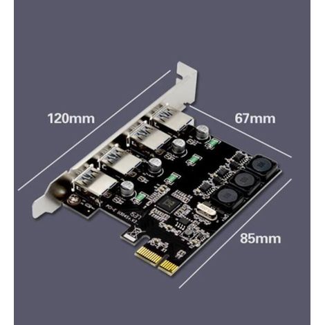 4 Carte D\'Extension Express Usb 3.0 Pci Port Pcie Contrôleur D\'Hôte Usb 3.0 Pci-4 4 X Usb3.0 Usb 3.0 Cartes D\'Extension