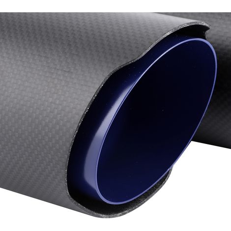 Tuyau d'échappement double universel en fibre de carbone mate de type Y avec sortie droite et finition bleuie (AP49KR-6389) pour la modification de voitures (1/5)