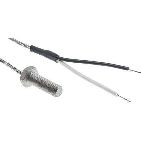 Thermocouple type J Ø M8 Bolt, L 25mm, +250°C max à Câble ( Prix pour 1 )