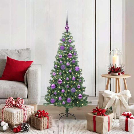 Weihnachtsbaum mit 150 LEDs mit Ständer Grün 120 cm PVC