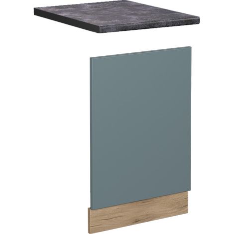 Frontblende R-Line, Blau-Grau, 45 cm , AP Anthrazit, Vicco