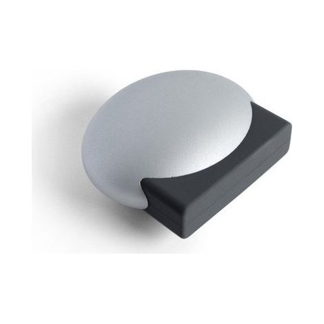 Türstopper  Dekorativer Stil  Hergestellt in TPS  Aluminium-Finish  Maße 55482extra starker m  Klebe-/Schraubbefestigungssystem  1 Einheit