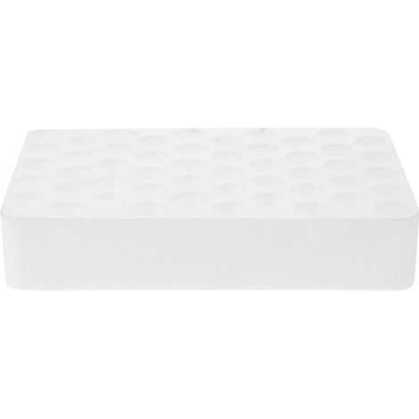 Organisateur de Tubes à Essai en Écume Léger 50 Trous, Support pour Tubes à Centrifugeuse pour Laboratoire, Rangement et Organisation (1/5)