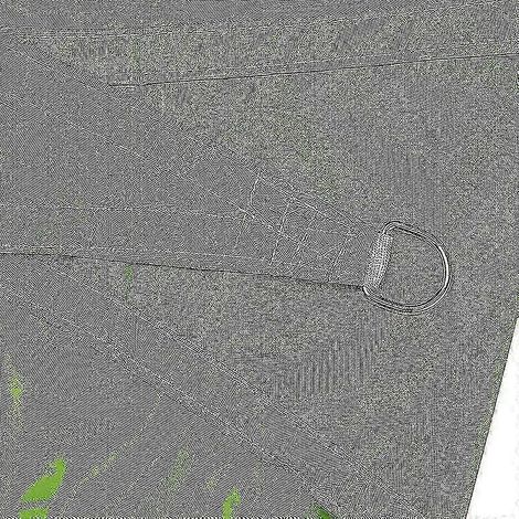 Voile d'ombrage triangulaire imperméable 3x3x4,3 m / 4x4x5,7 m / 5x5x7,1 m pour jardin, terrasse, auvent extérieur, abri de piscine, camping, parasol et pare-soleil. Vert.