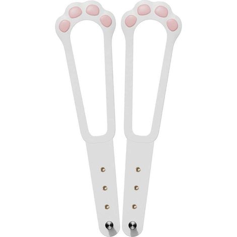 Pack de 2 Kattluckshållare, Flexibel Spärrrem, Justerbart, Barnsäkert (1/5)