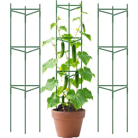 für den Garten Verstellbare Pflanzenstütze 3er Set 152cm