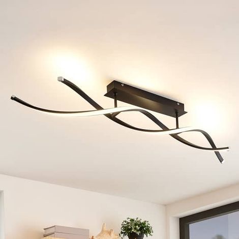 [GEBRAUCHT] B-Ware Lindby Deckenleuchte Deckenlampe LED Welina schwarz dimmbar Deckenspot Lampe (1/2)