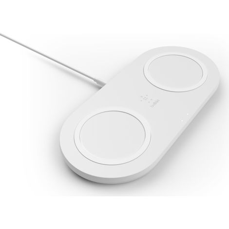 Belkin Boost Charge Dual Wireless Charging Pads 10W - White (1/4)