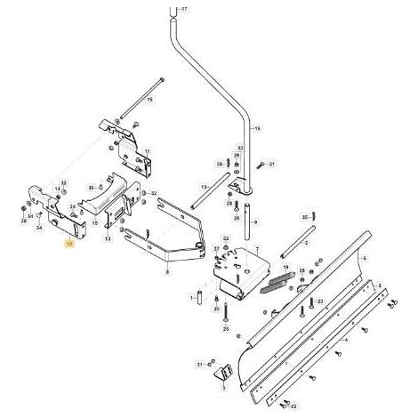 ORIGINAL RECHTE HALTERUNG STIGA - 118890027/0