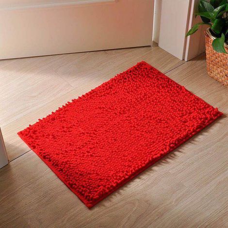 Tapis De Bain - Absorbant En Chenille - Non Glissant - Pour Salle De Bain Et Toilette - 40 X 60 Cm (1/3)