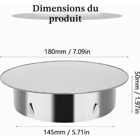 Chimney Cover Interior 150mm Stainless Steel Stove Pipe Blanking Cap Wall Liner for Stove Pipes Silver (1/4)