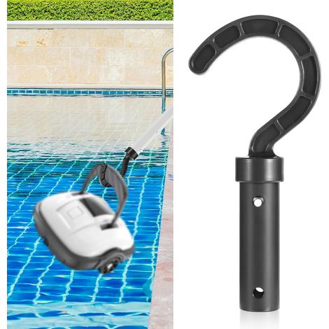 Universeller Haken für Poolroboter – 1 Stück – Robuster Kunststoff – Kabellose Verbindung – Für Aufstell- und Einbaupools – Kompatibel mit Teleskopstangen (1/4)