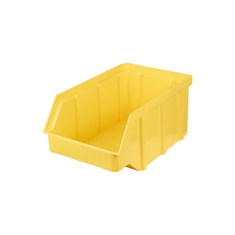 Contenedor de taller de 118 x 78 x 56 cm, paquete de 20 unidades, color amarillo.
