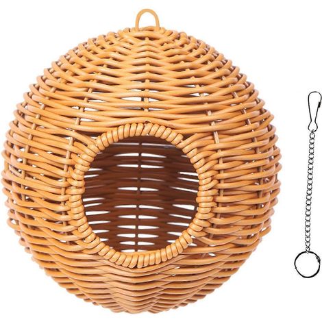 Hamac d'entraînement pour oiseaux, nichoir tissé pour conures, pinsons et perruches (1/4)
