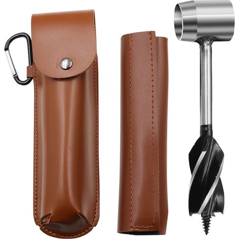 Strumento di sopravvivenza per chi pratica il bushcraft, attrezzatura da bushcraft, trapano per legno, creatore di picchetti e fori per la mano per campeggio, attività all'aperto, escursionismo, con c (1/5)