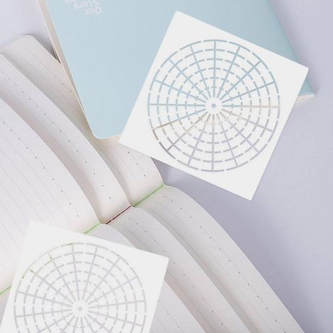 Kit de 8 pochoirs réutilisables en Mylar pour peinture mandala à points - Outils et gabarits (1/4)