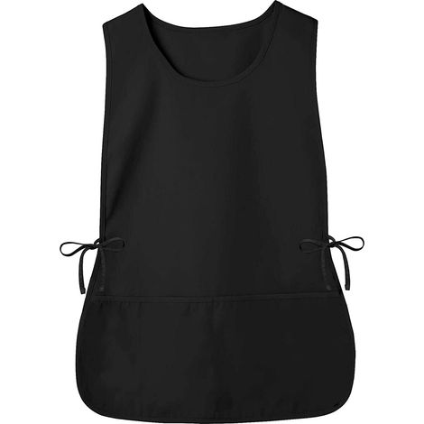 Grembiule da calzolaio, grembiule da lavoro arricciato, 2 tasche frontali, resistente allo sporco, senza maniche, per pulizie, uomo/donna