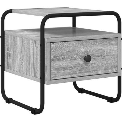 Bedside Cabinet Grey Sonoma 40 x 39.5 x 40 cm Engineered Wood vidaXL (1/5)