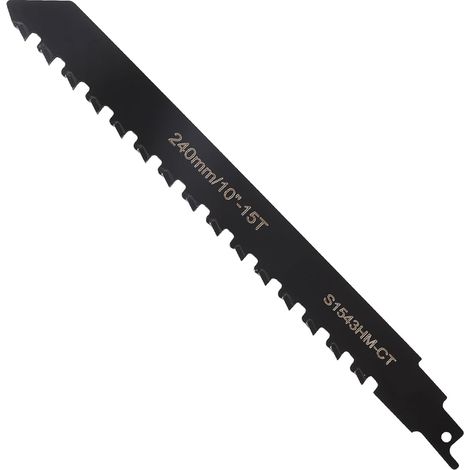 Lame de Scie Sabre, 240 mm Lame Scie Sabre Brique, Lame de Scie au Carbure de Tungstène pour Couper Brique Parpaing Béton Cellulaire et Fibrociment