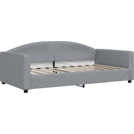 Maison Exclusive - Letto da Giorno Grigio Chiaro 100x190 cm in Tessuto (1/5)