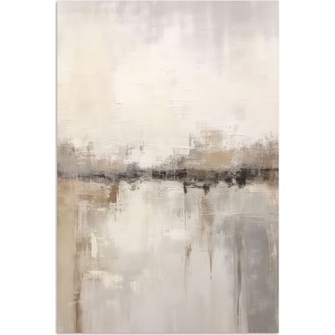 AFFICHE Art moderne - Abstrait - Beige Tableau Décoration Murale 80x120 cm (1/4)