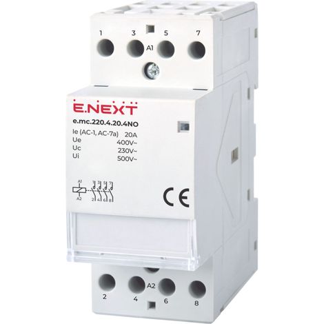 E.next p005019 Modulares Schütz 4P 20A 4NO 230V AC