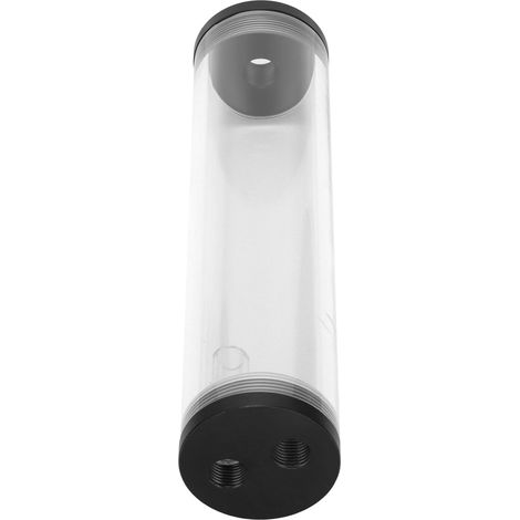 Réservoir cylindrique acrylique 3 ports G1/4 pour watercooling PC, refroidissement liquide (1/5)