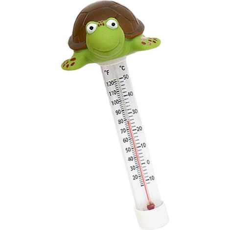 Schwimmendes Wasserthermometer mit Meeresschildkröte-Cartoon für den Pool, für zu Hause, schwimmende Unterwasser-Wassertemperatur, hohe Präzision (1/5)