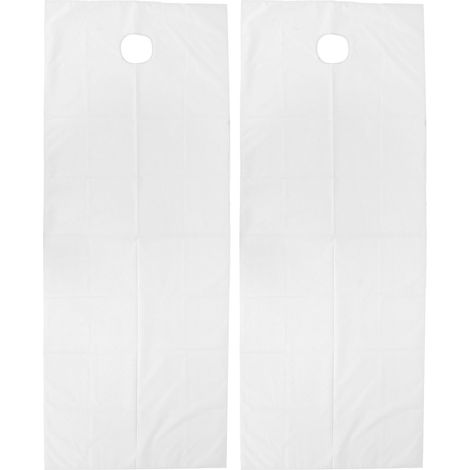 2 pièces Housse de Table de Massage Imperméable Résistante aux Taches pour Salon de Beauté Blanc (1/5)