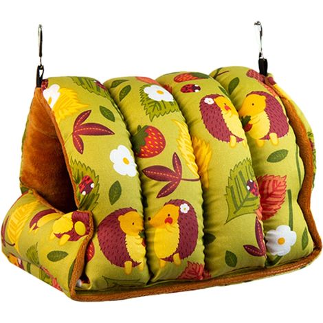 Nichoir d'hiver chaud pour perroquet, hamac, cabane en velours, cage à pinsons, abri pour oiseaux, lit de couchage, balançoire chaude