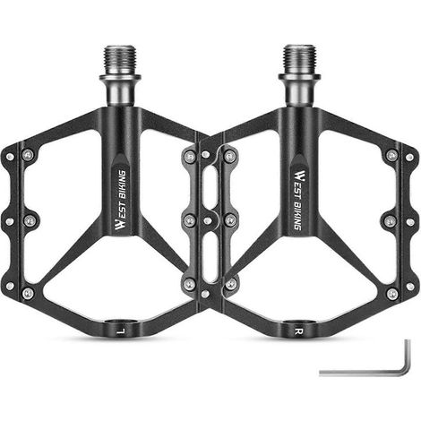 Mountainbike-Pedale aus Aluminium, 3-Kugellager, Rennradpedale, rutschfest, hohl, Ersatzteil