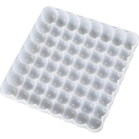 Halbperlenförmige Epoxidharzform für Untersetzer, Tischsets und Wohnaccessoires