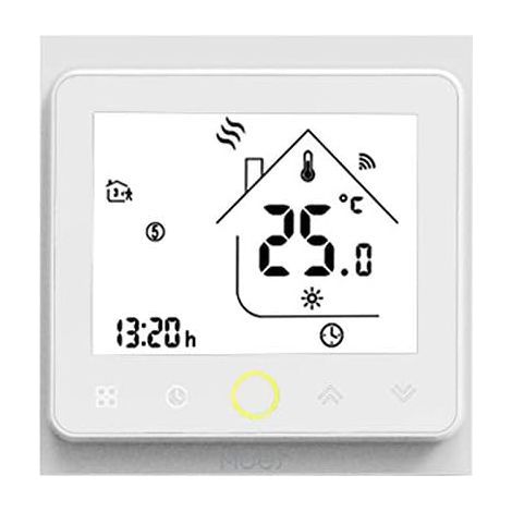 Thermostat Intelligent, 5A Contrôleur de Gaz de Chaudière, Programmable et Télécommande, Compatibilité Alexa/Google Home, App Smart Life/Tuya【Tuya ZigBee Hub】 (1/4)