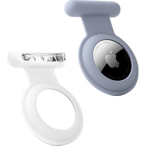 Traceur GPS Bluetooth dissimulé pour enfants, personnes âgées, animaux de compagnie, vêtements, plus sûr qu'une montre - Porte-clés et collier (Gris) (1/5)