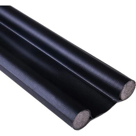 Türschweller-Windschutzscheibe, schalldicht, winddicht, staubdicht, lichtdicht, insektendicht, 93 cm (schwarz) (1/5)