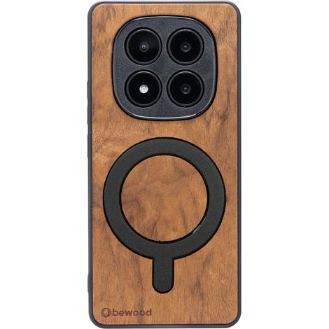 Funda de madera Bewood para Xiaomi Redmi Note 14 Pro 5G IMBUIA con MagSafe (1/3)