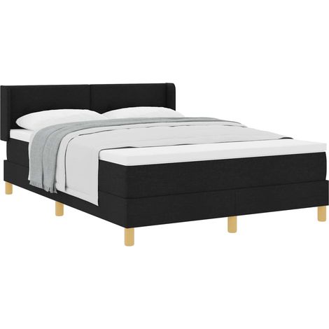 Maison Exclusive - Letto a molle con testiera Nero 200 x 160 cm Tessuto (1/5)