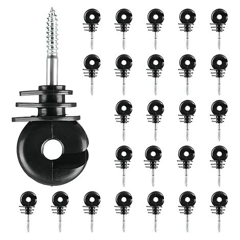 Isolateur Cloture Electrique, Longueur Totale : 90 mm Pour Piquets en Bois · Pour Fil, Fil Poly (1/5)