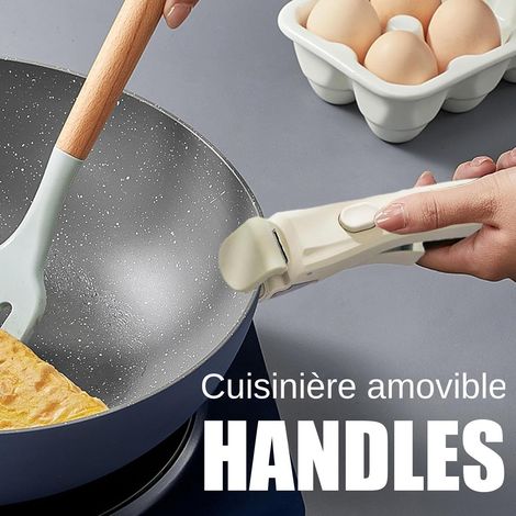 Poignées de casserole en bakélite - MHY® - Lot de 2 - Anti-brûlure