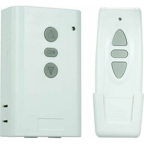 Wireless Remote Control Switch,AC220V 433MHz Receiver,Learning Type Controller,Bidirectional 3 Key RF Transmitter,Remote Control for Curtain Controller Set (1/5)