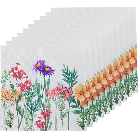 100 serviettes en papier Divers accessoire de portail, vert eucalyptus, 33x33 cm, pour baptême, communion, confirmation (1/5)