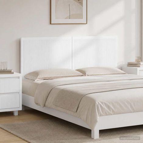 vidaXL Cabecero montada en la pared EDE Blanco Brillante (1/5)