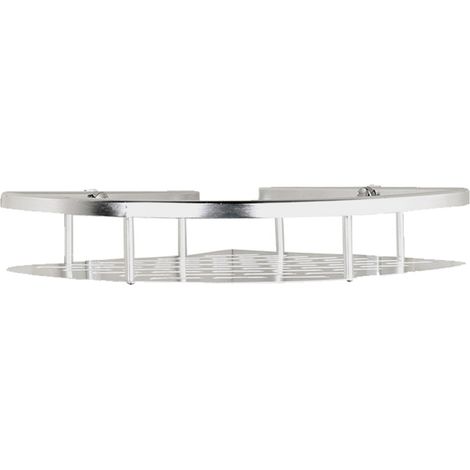 Duschregal Bohren Ecke, Badezimmer Regal Badregal Aluminium Duschkorb (1/5)