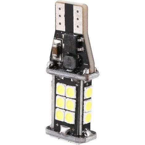 ampoule LED sans erreur 921 912 T10 T15 W16W pour feu de recul, 24 SMD 3030, 1500 lumens, extrêmement lumineuse, pour feux de recul de voiture, 12 V 24 V, blanche. (1/2)