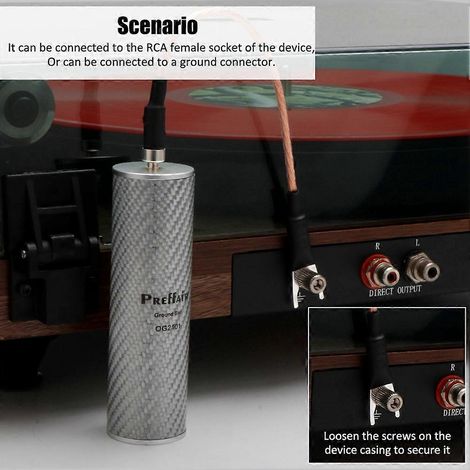Le boîtier de mise à la terre Preffair HiFi Black Hole, compatible avec les amplificateurs, les décodeurs CD et les haut-parleurs, améliore les performances audio câble à fiche en Y. (1/5)