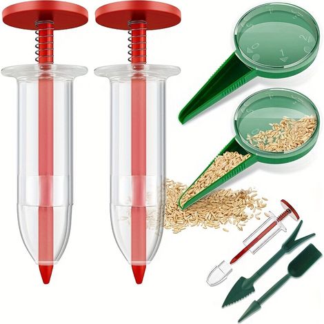 Ensemble de 6 semoirs, mini-kit d'outils de semis, semoir manuel pour jardin. (1/5)
